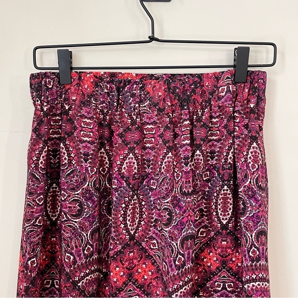 Cynthia Rowley 100% Silk Batik Print Midi Skirt - Picture 5 of 11